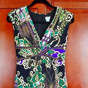 Cute zip up the back stretch dress- worn once or twice